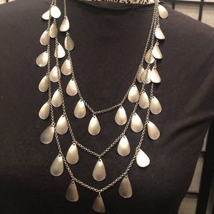 NY & Company Silver Coin Necklace